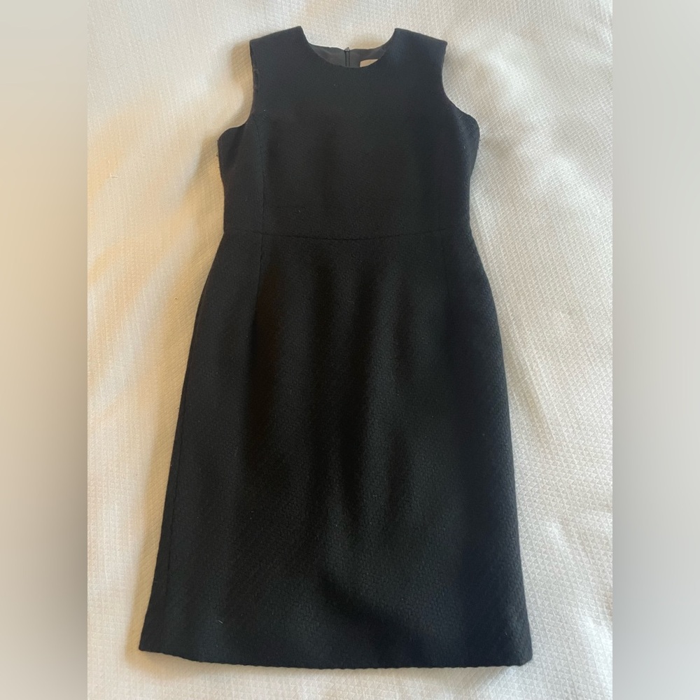 Barneys NY Classic Black Cashmere & Wool Dress - Size 10/44 (fits like USA 8)
